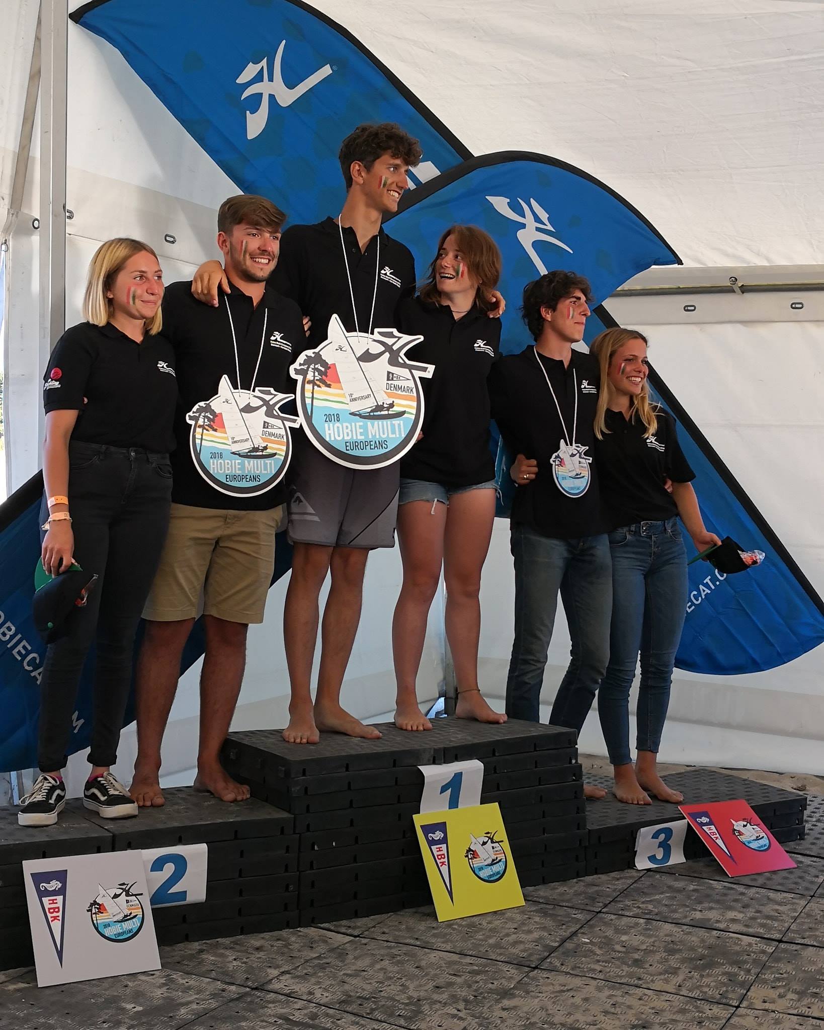 Podio tutto italiano - Hobie 16 Youth Spi