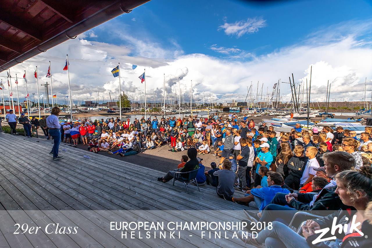 Cerimonia di chiusura Europeo 29er - Helsinki, Finlandia