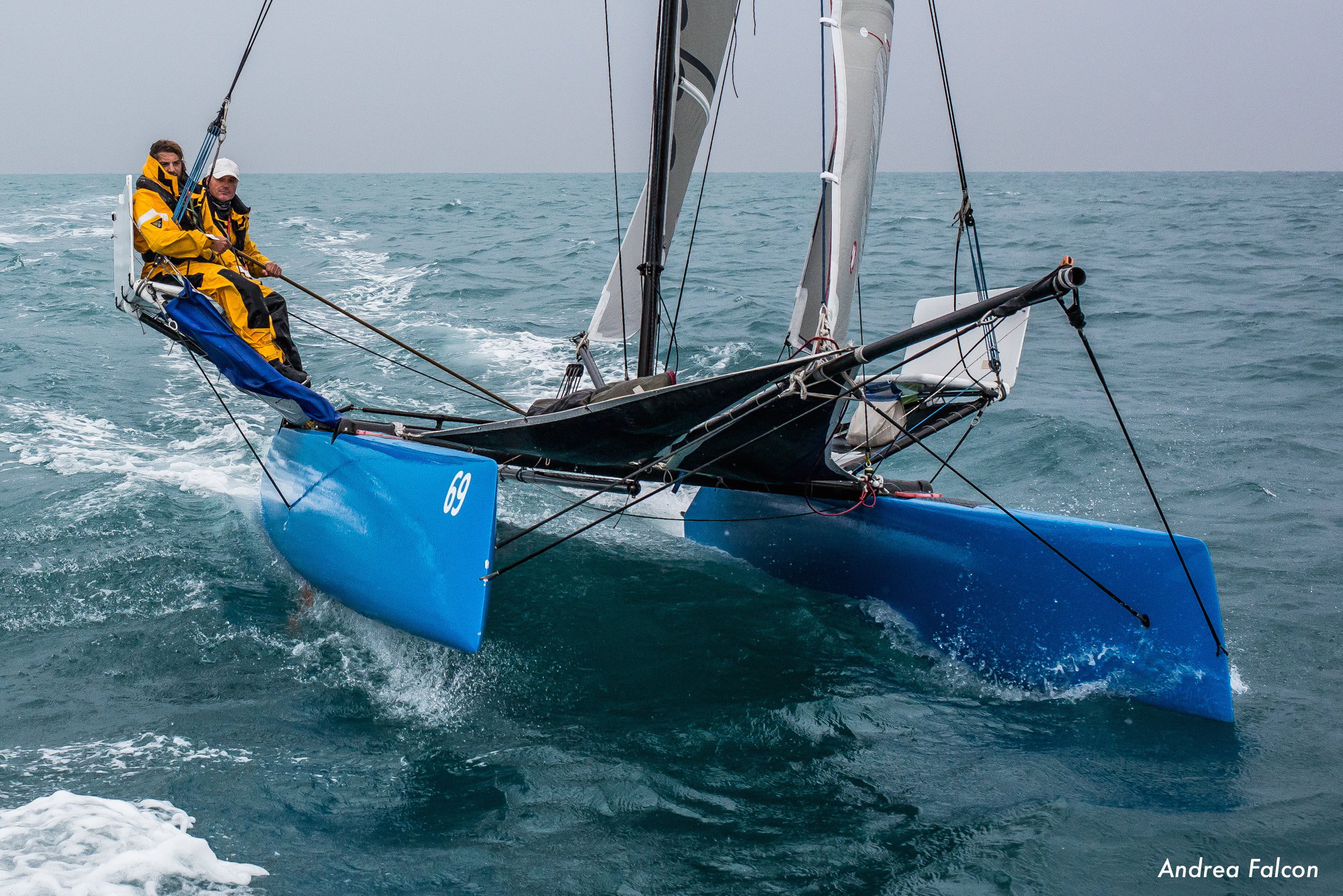 Tullio Picciolini e Giammarco Sardi a bordo di Ocean Cat