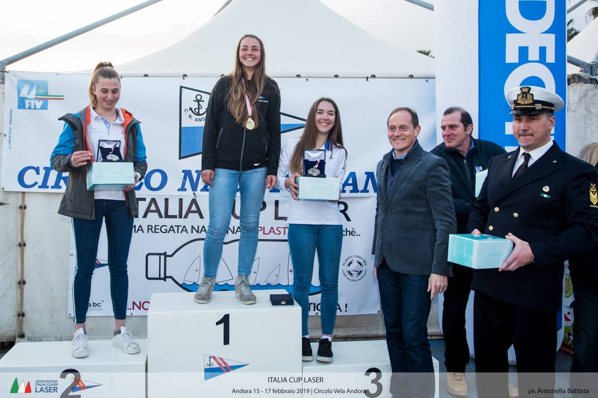Premiazione Prima Tappa Italia Cup Laser 2019 - Andora