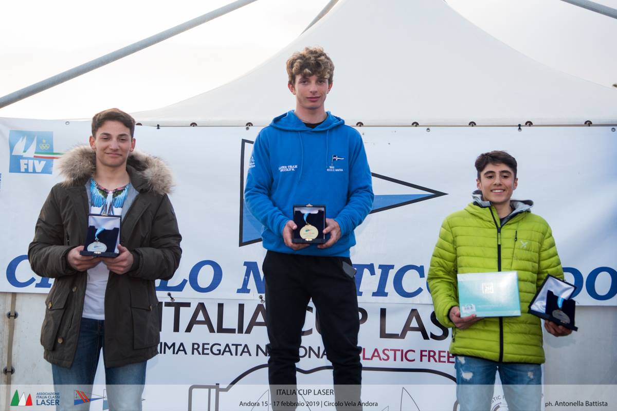 Premiazione Prima Tappa Italia Cup Laser 2019 - Andora