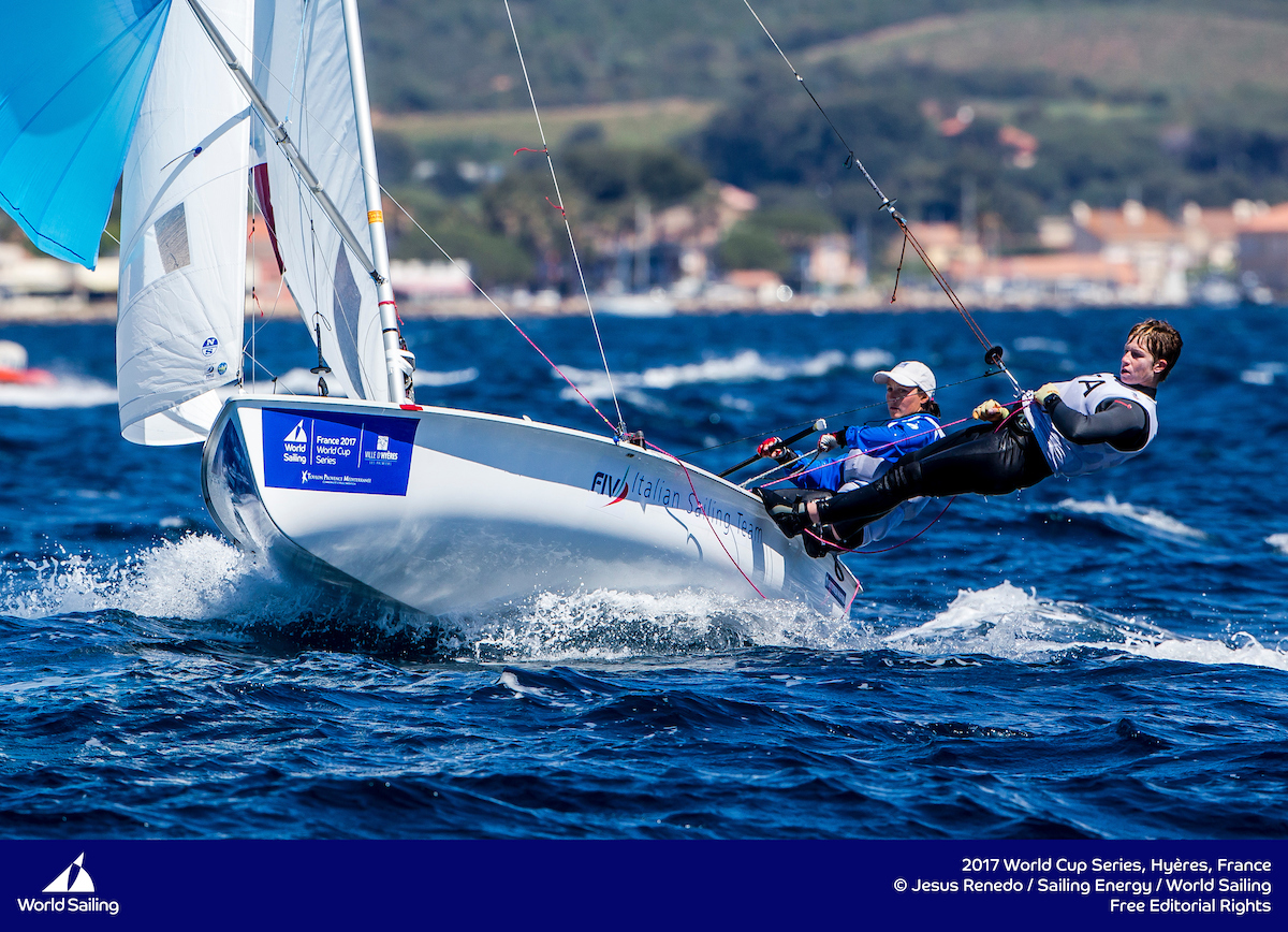 Elena Berta e Sveva Carraro (foto Jesus Renedo/SailingEnergy/WorldSailing)