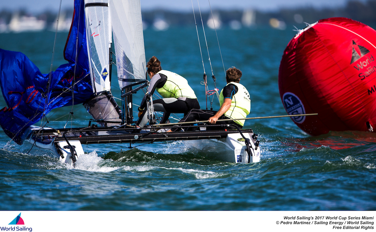 Lorenzo Bressani e Caterina Marianna Banti (foto Jesus Renedo/SailingEnergy/WorldSailing)