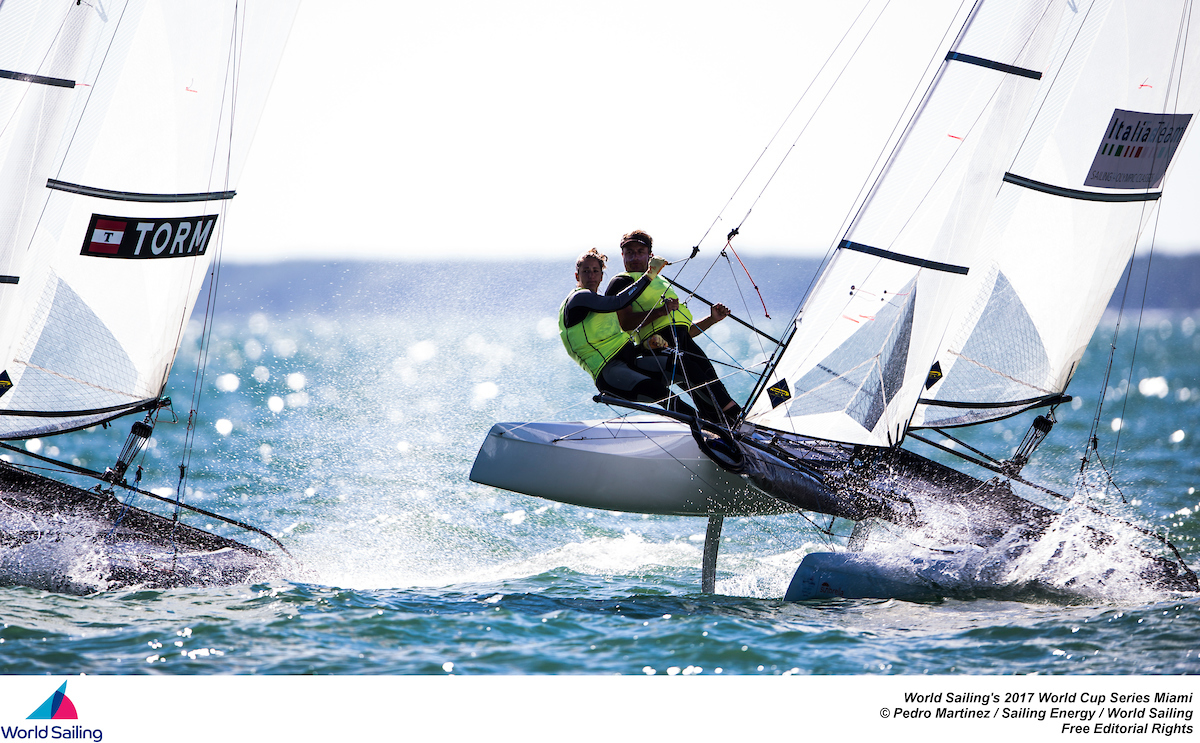 Lorenzo Bressani e Caterina Marianna Banti (foto Pedro Martinez/SailingEnergy/WorldSailing)