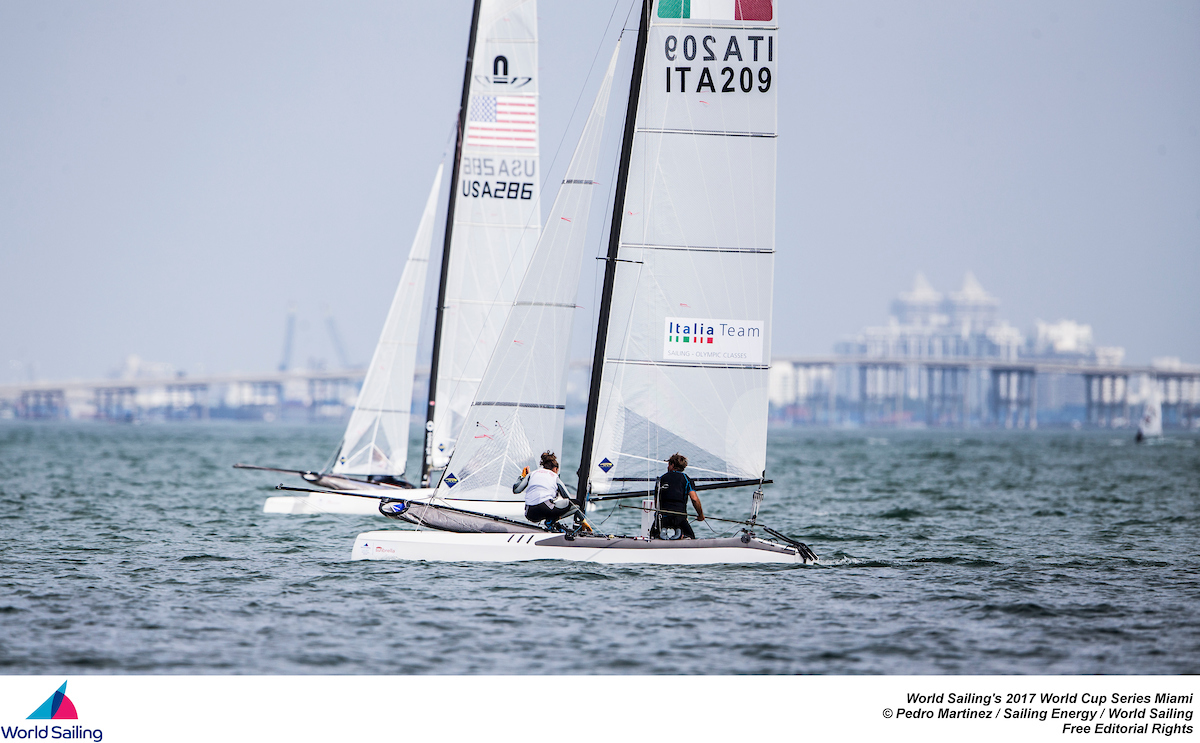 Lorenzo Bressani e Caterina Marianna Banti (foto Pedro Martinez/SailingEnergy/WorldSailing)