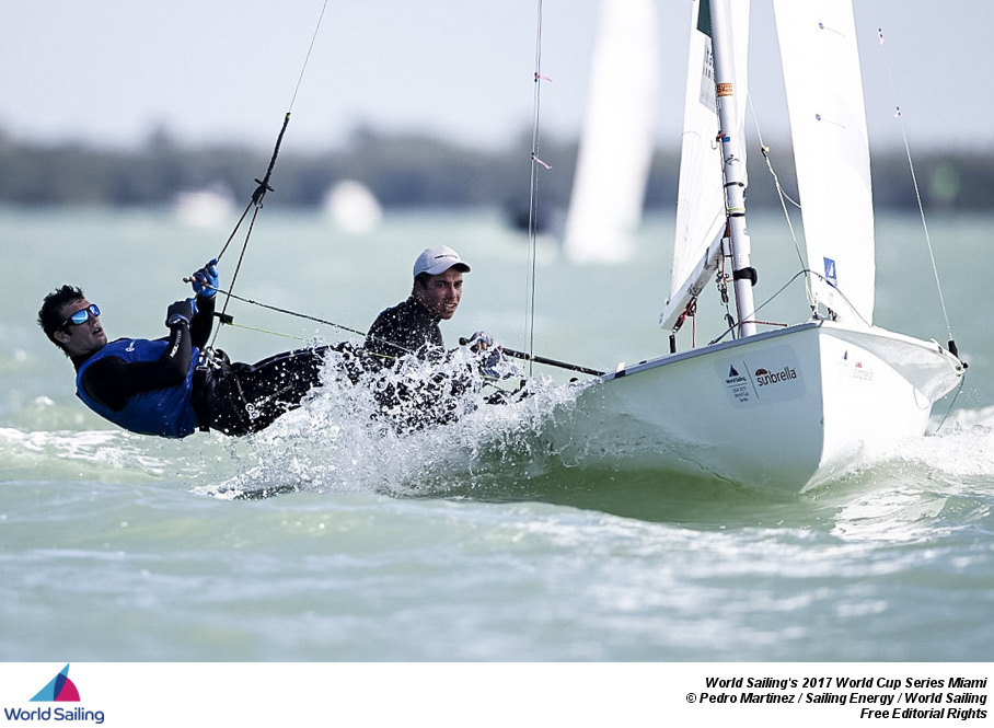 Giacomo Ferrari e Giulio Calabrò (foto Jesus Renedo/SailingEnergy/WorldSailing)