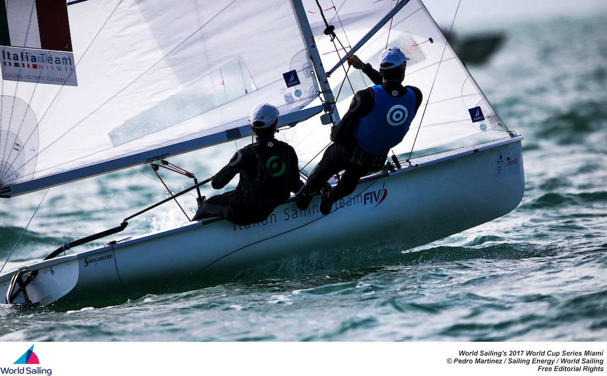 Giacomo Ferrari e Giulio Calabrò (foto Pedro Martinez/SailingEnergy/WorldSailing)