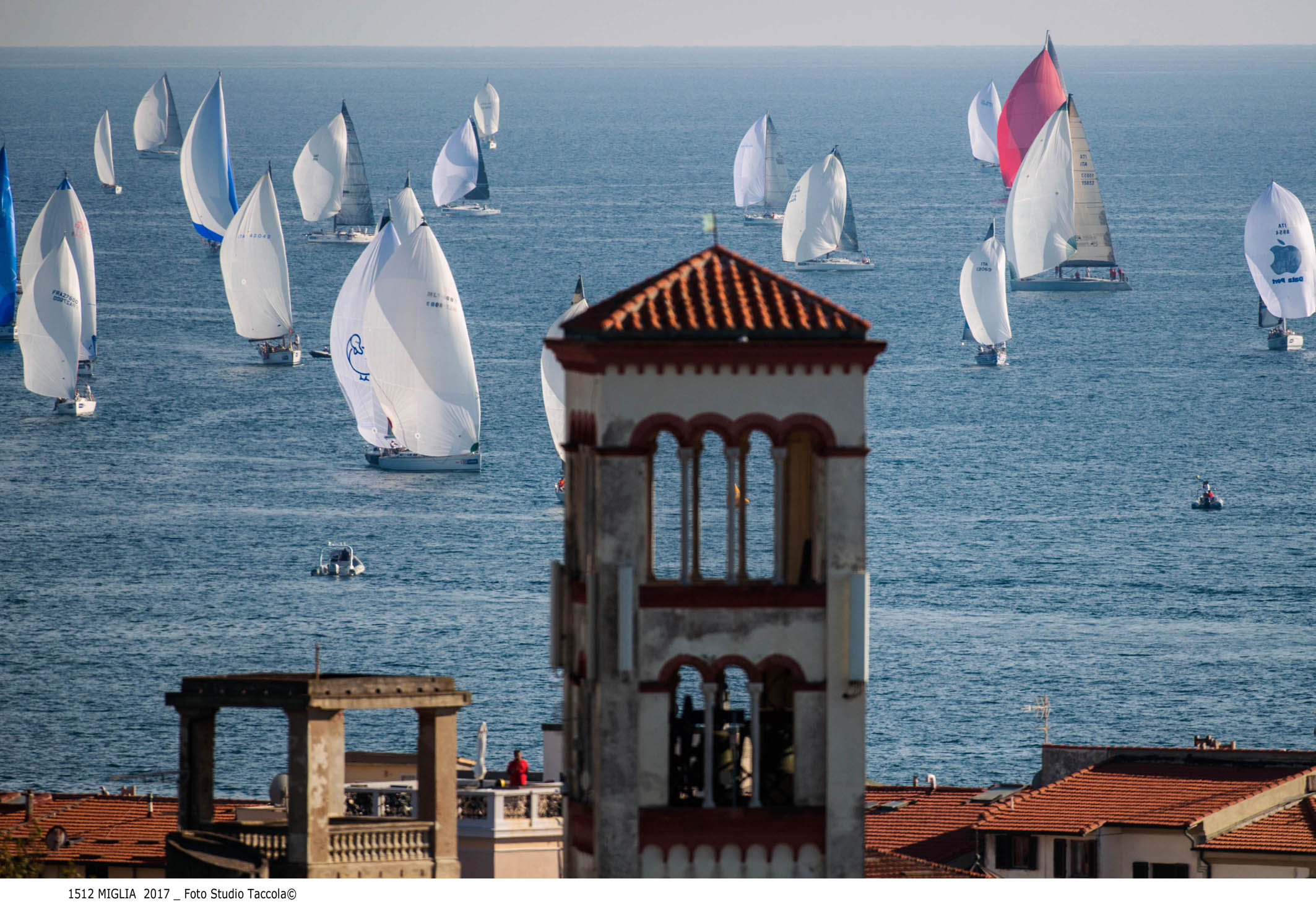 Le barche impegnate nella 151 Miglia