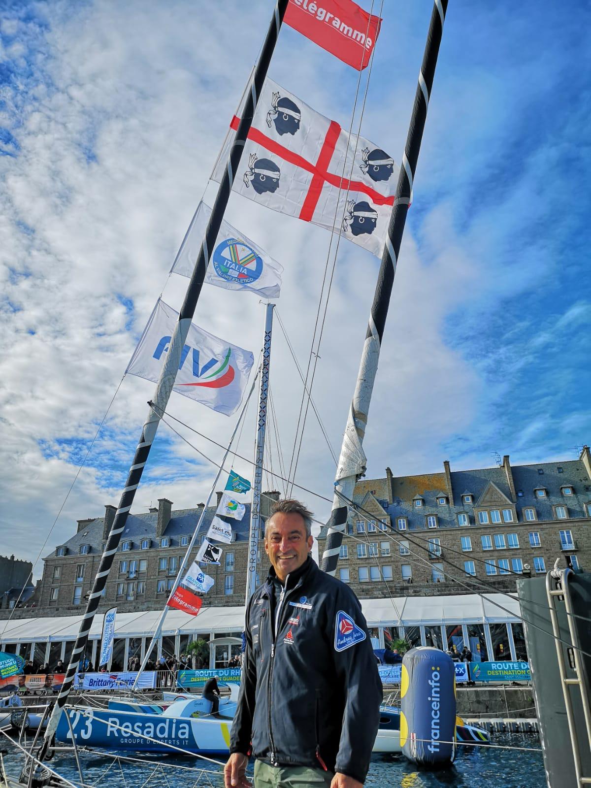 Andrea Mura - Vento di Sardegna - classe RhumMono - Route di Rhum 2018