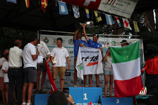 Alessandro Siviero e Marco Tramutola medaglia d'oro Dart18 Worlds 2018