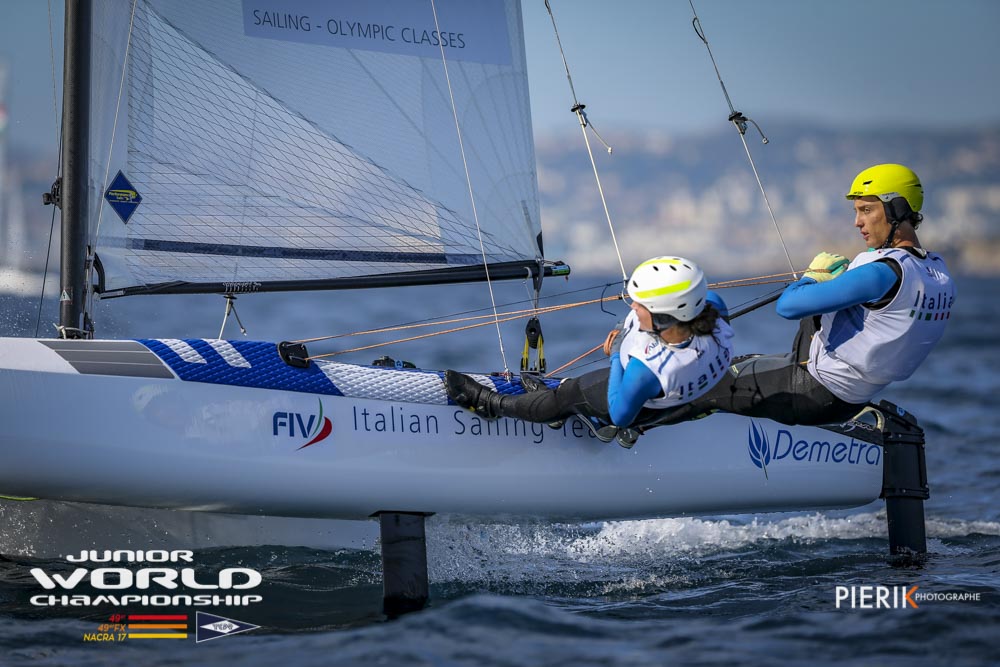 GIANLUIGI UGOLINI E MARIA GIUBILEI - Campioni del Mondo U23 Nacra 17 - Marsiglia, Francia