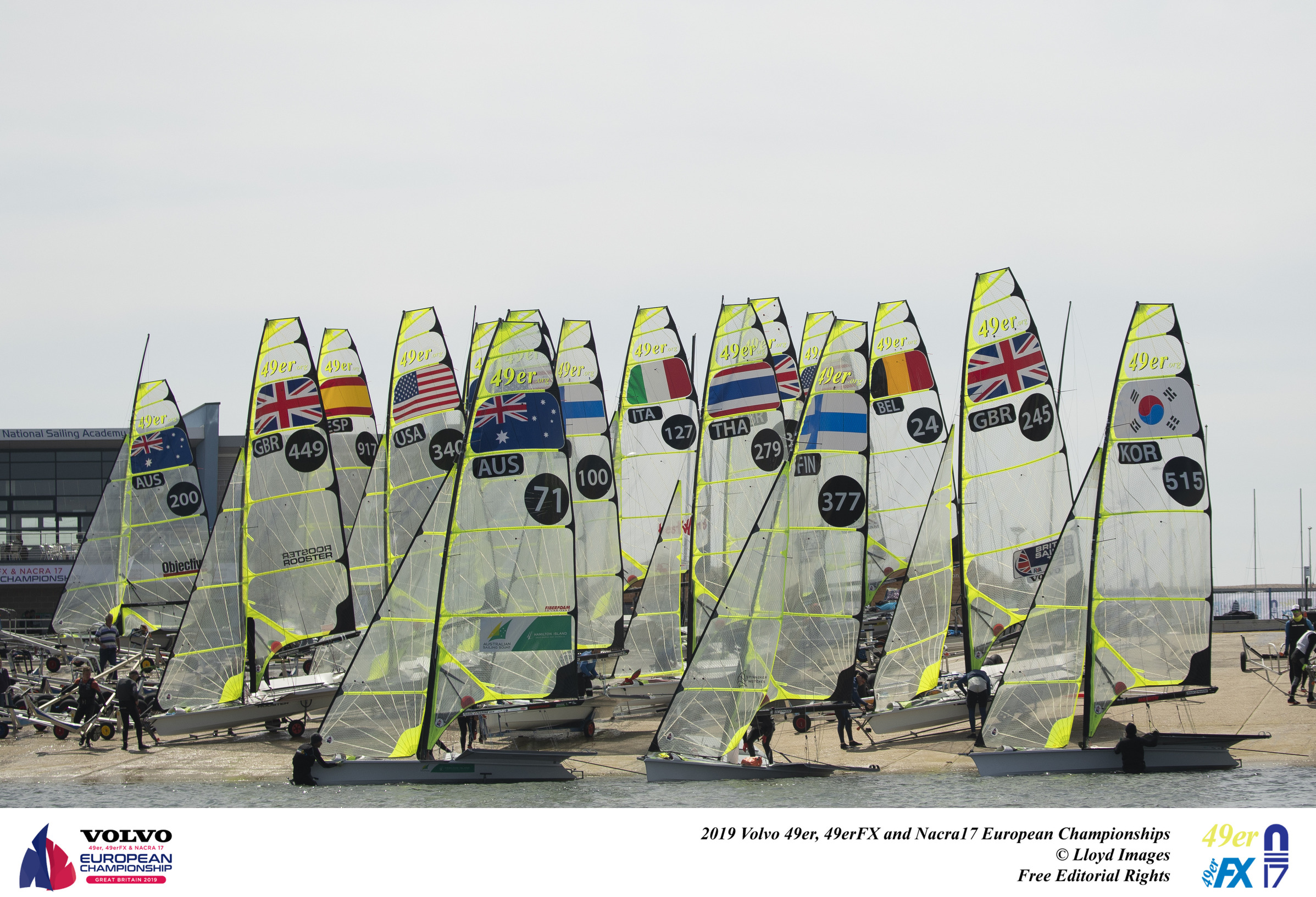 Campionato Europeo Nacra 17, 49er, 49erFX