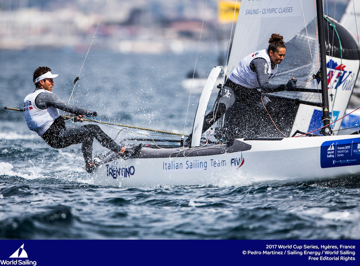 Ruggero Tita e Caterina Marianna Banti (foto Pedro Martinez/SailingEnergy/WorldSailing)