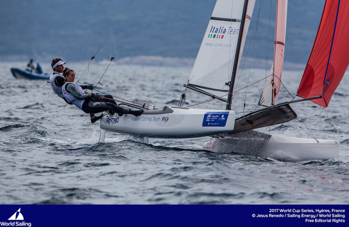 Ruggero Tita e Caterina Marianna Banti (foto Jesus Renedo/SailingEnergy/WorldSailing)