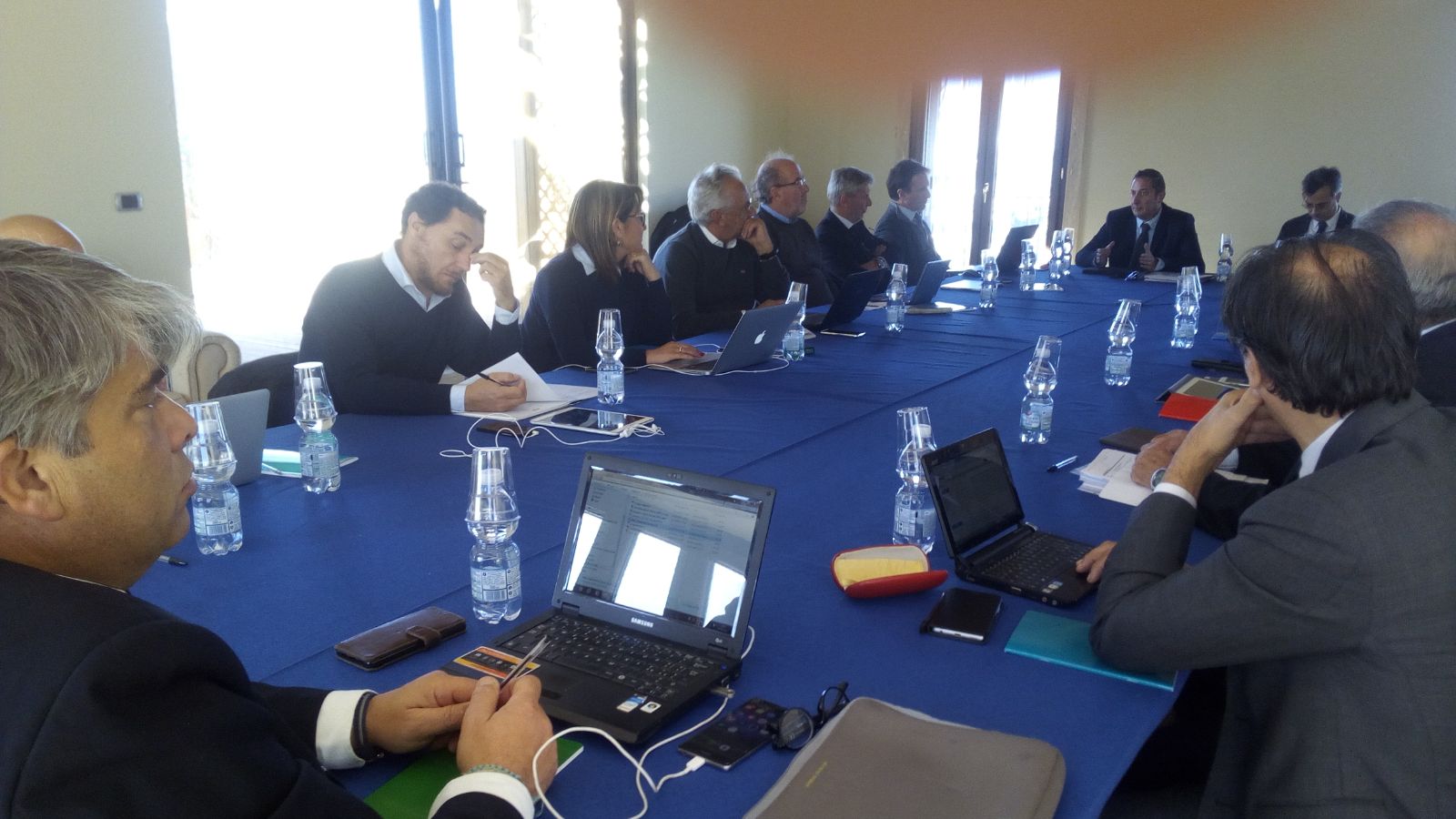 Un momento della riunione della Conferenza Territoriale